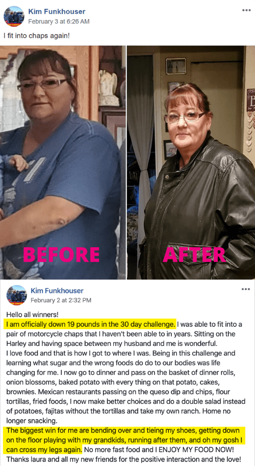 How Kim Lost 19 pounds in 30 days - 10 Pound Jumpstart Challenge Testimonial